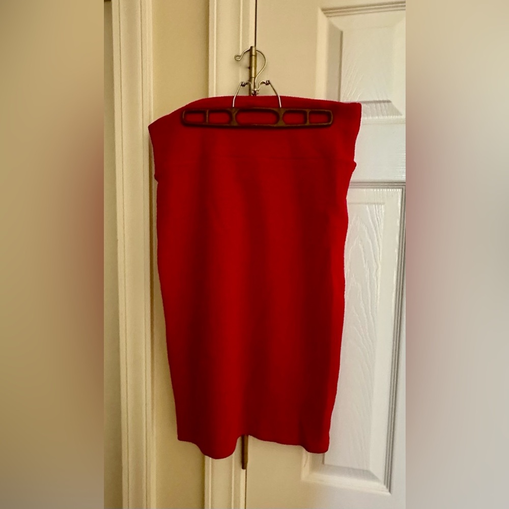 LuLaRoe Bold Red Pencil Skirt